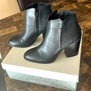 Sun & Stone Black Booties